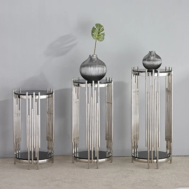 Azalea 3-pc silver display stands-Sale