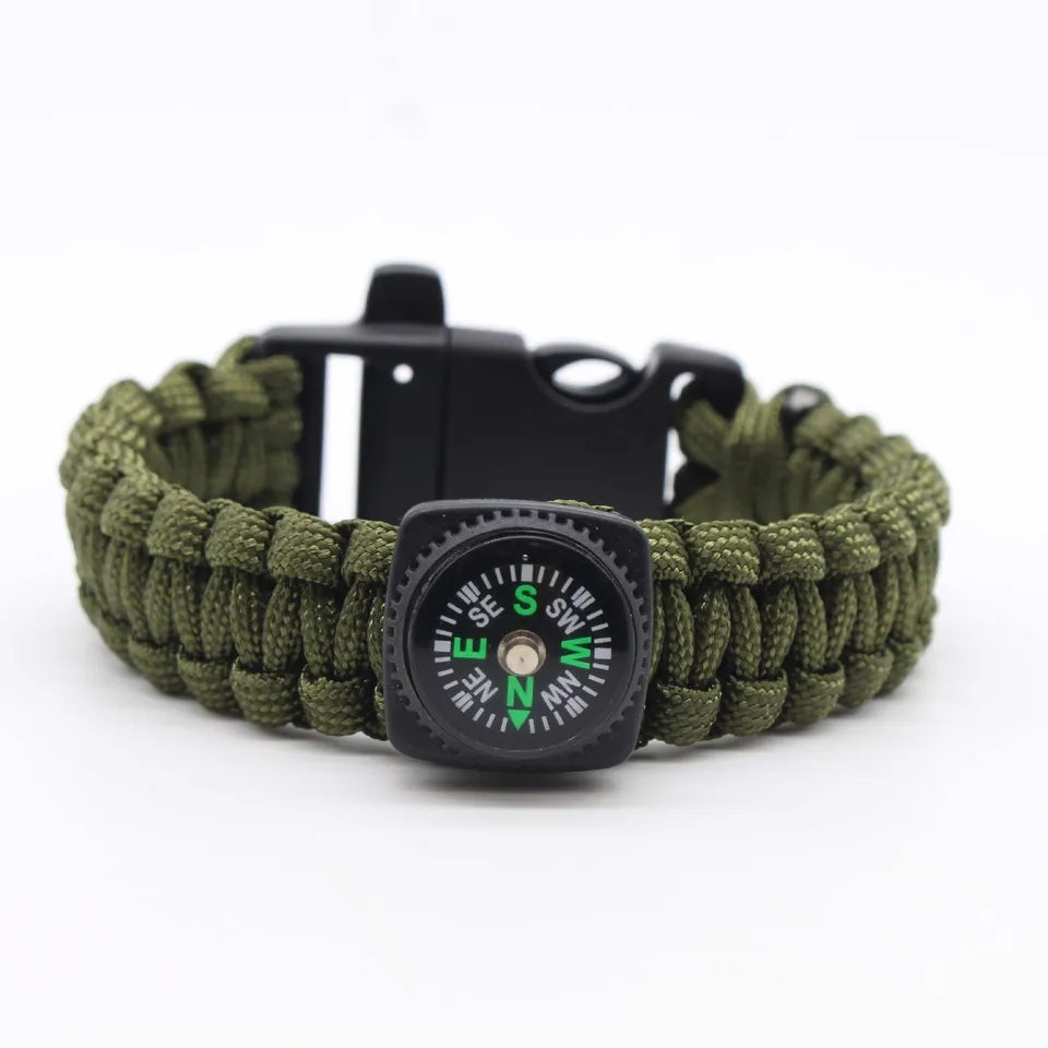 Paracord Survival Bracelet with Compass