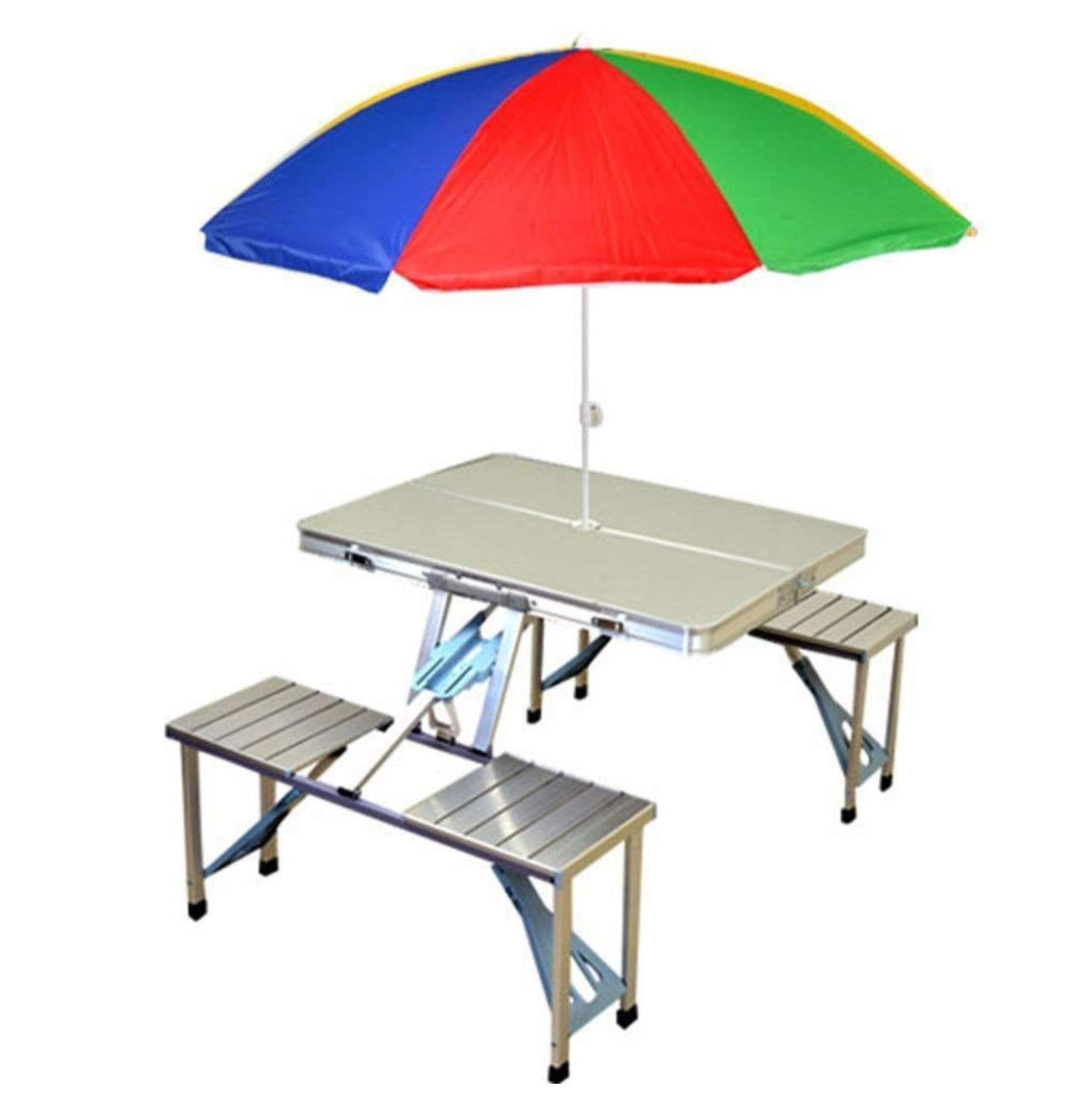 MFurn All-in-One Folding 4-Seater Portable Table