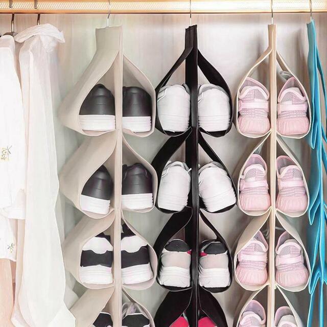 12 Pocket Hanging Shoe Storage Bag