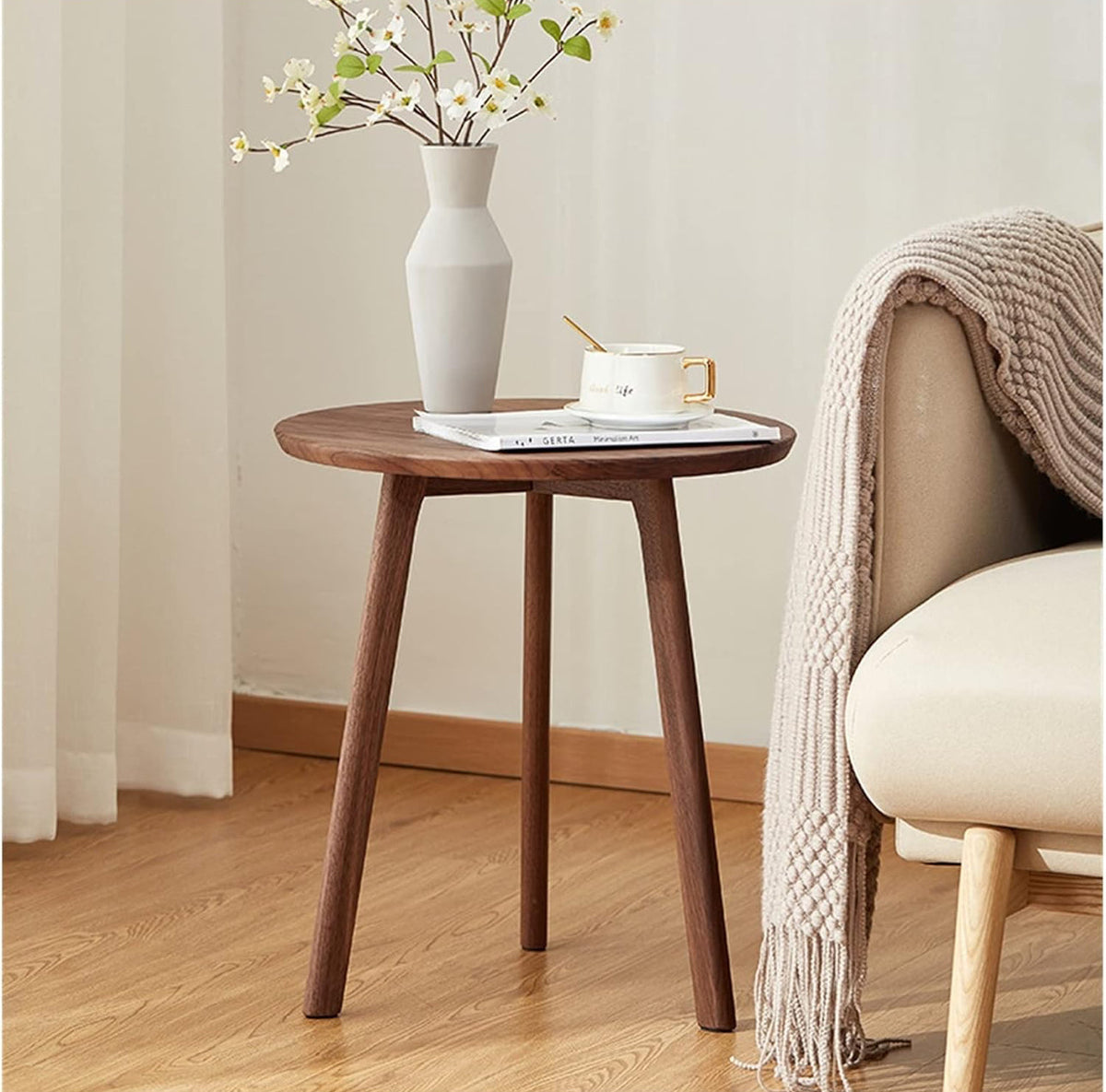 End Tables Side Table Sofa Living Room Small Apartment Sofa Table Light Luxury Simple Modern Solid Round Bedroom Bed Minimalist Side Table