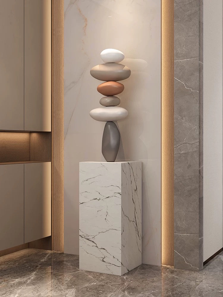 Feng shui stone statue indoor floor sculpture