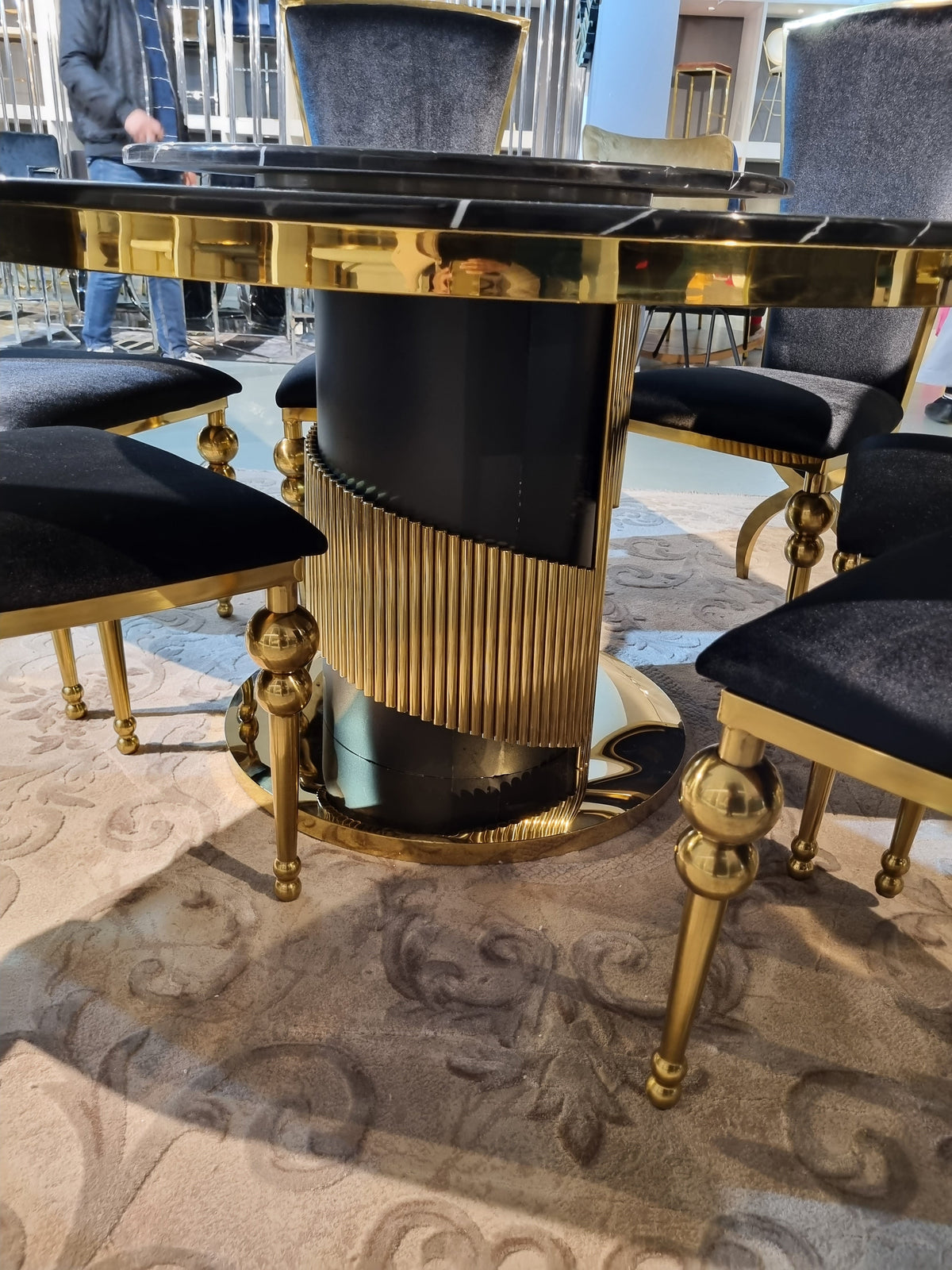 Luxury Azzura Marble Dining Table