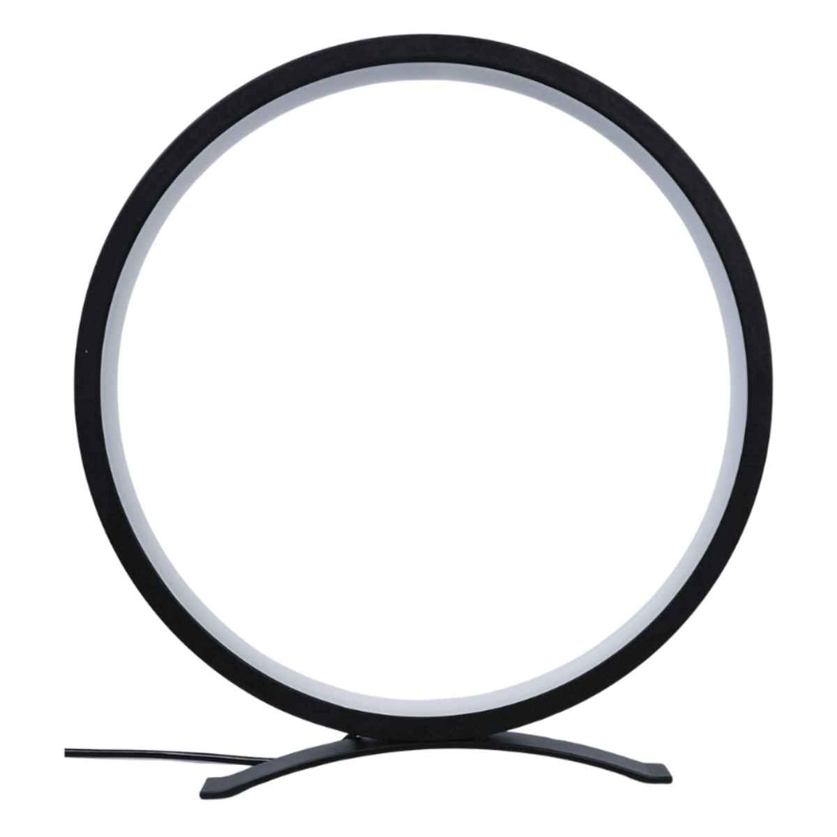Modern Circle Nightstand Lamp,LED Warm Light Table Lamp for Bedroom Bedside,3 Colors Metal Desk Lamp for Living Room,Dimmable Reading Table Lights for Night Stand on Side & End Tables