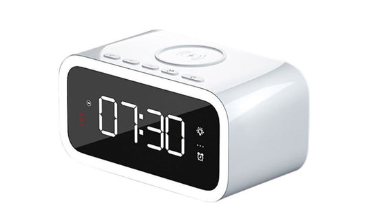 MTech Wireless Charging Smart Tabletop Alarm Clock