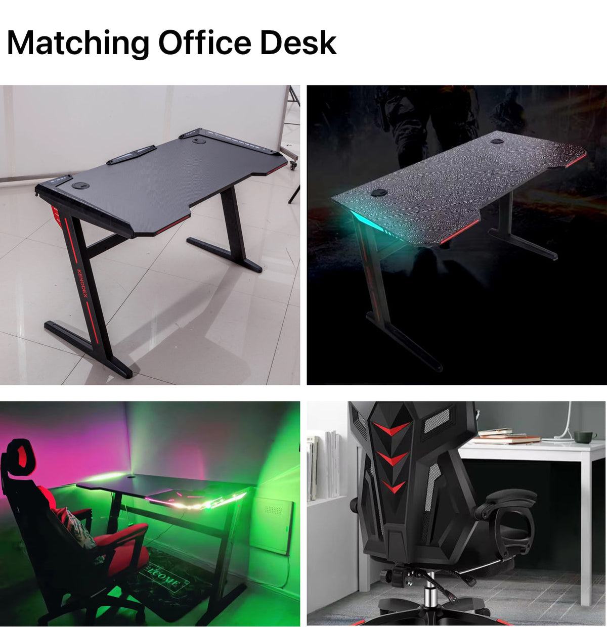 Gaming Chair Ergonomic High Back Swivel Desk Chair with Massage Lumbar Support Office Chair-Various Options Only Available For PreOrder Sales!