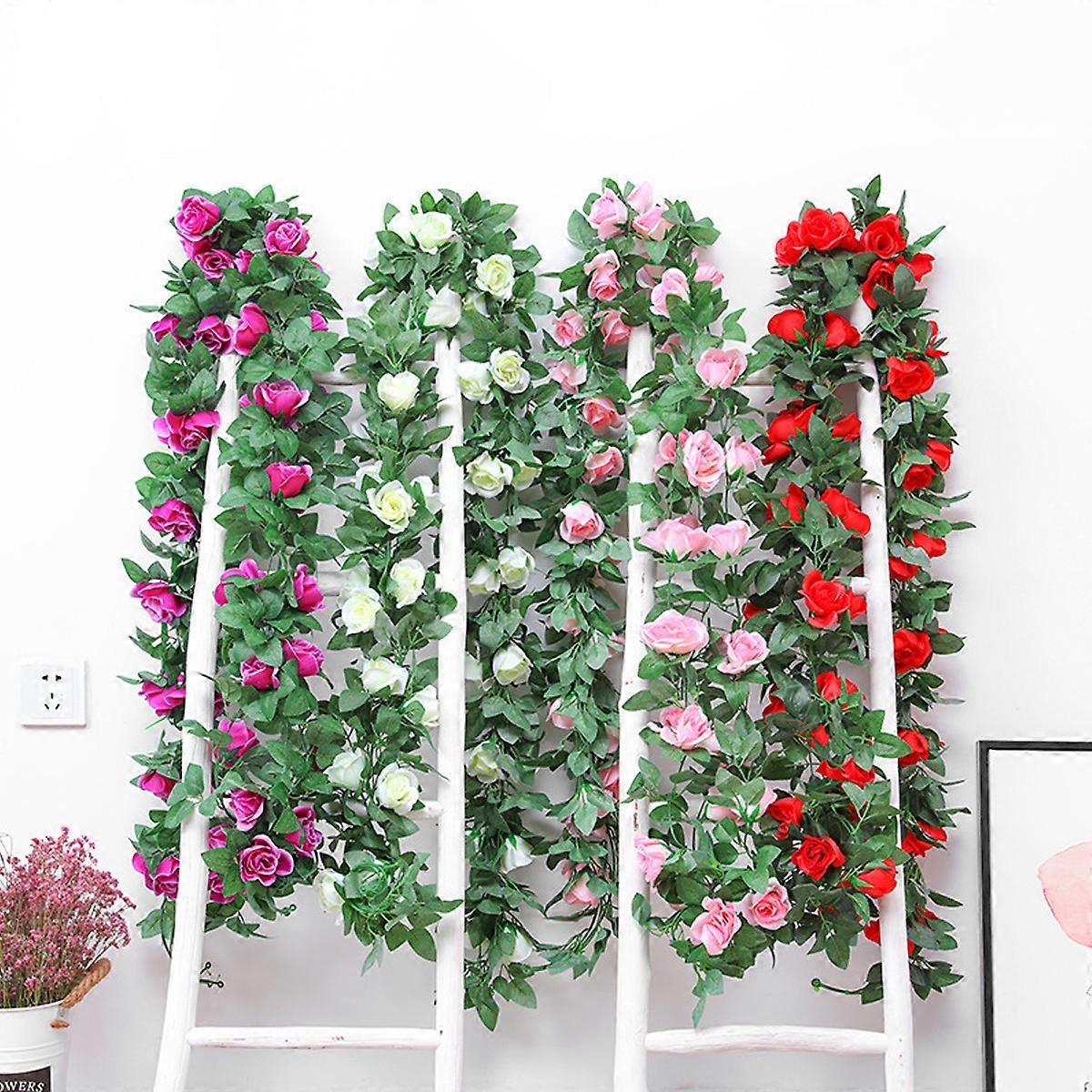 4 Pack Rose Vine Artificial Flower