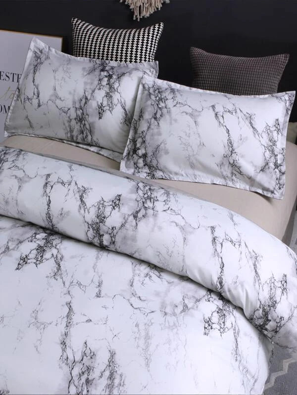 Alara marble duvet cover