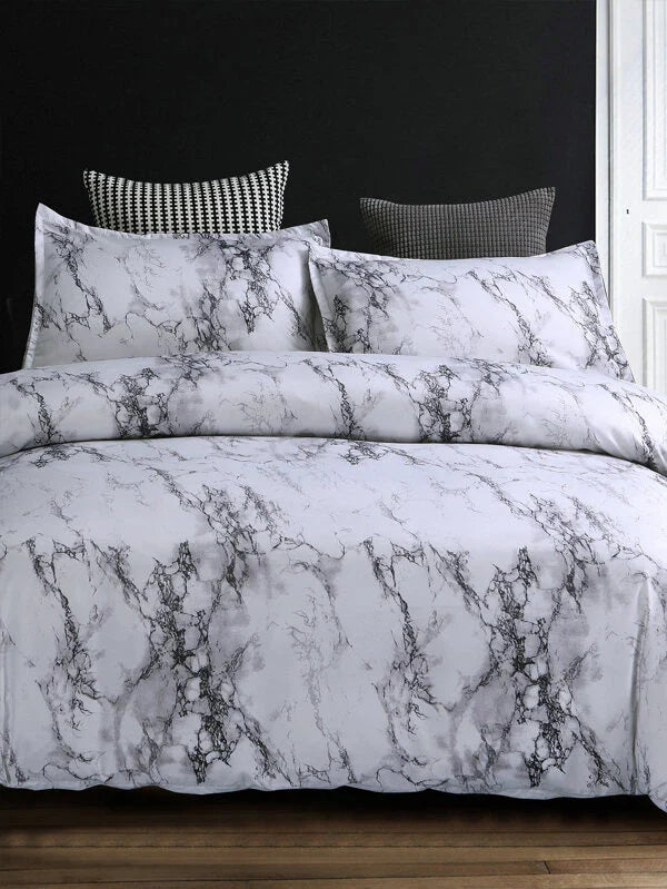 Alara marble duvet cover