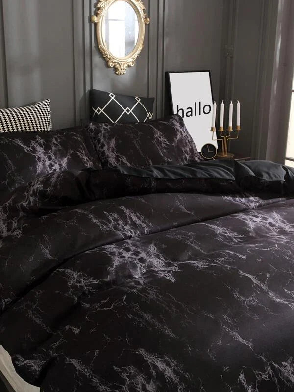 Alara marble duvet cover