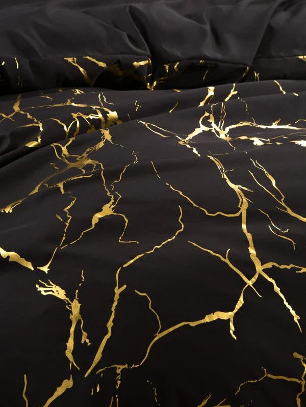 Daphne marble comforter cover set