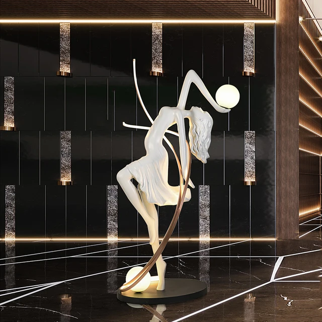 Athena Dancing Goddess Lamp Sculpture