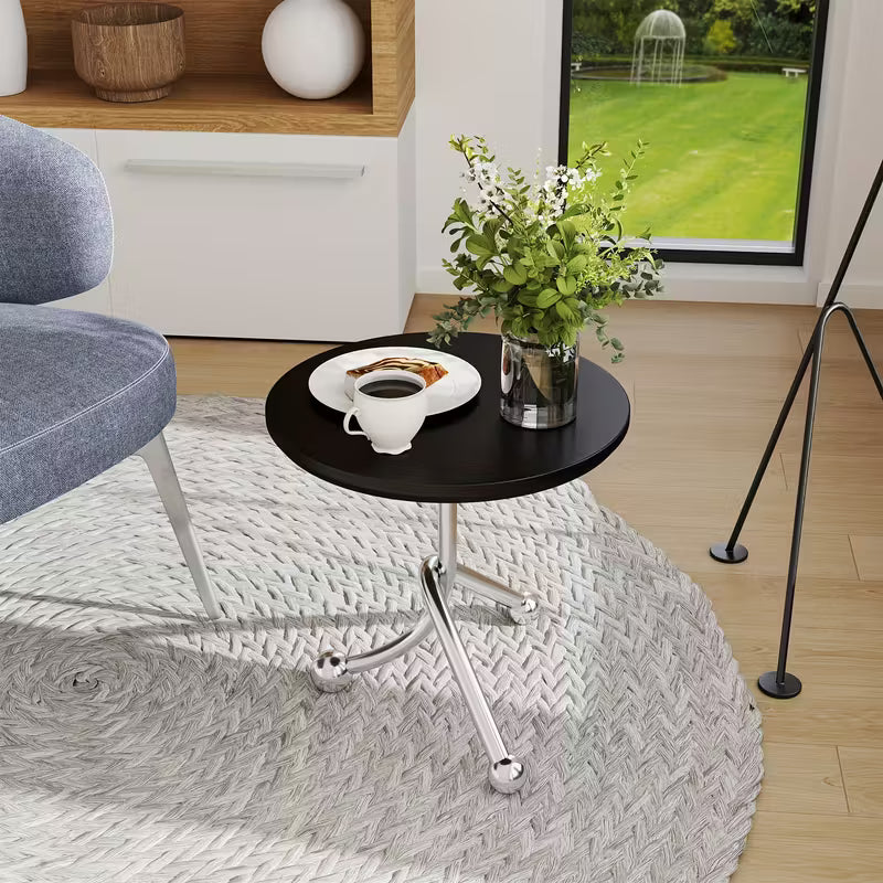 MFurn Tripod Steel Frame Round Tea Table Modern Side Table | Multiple Colours Available