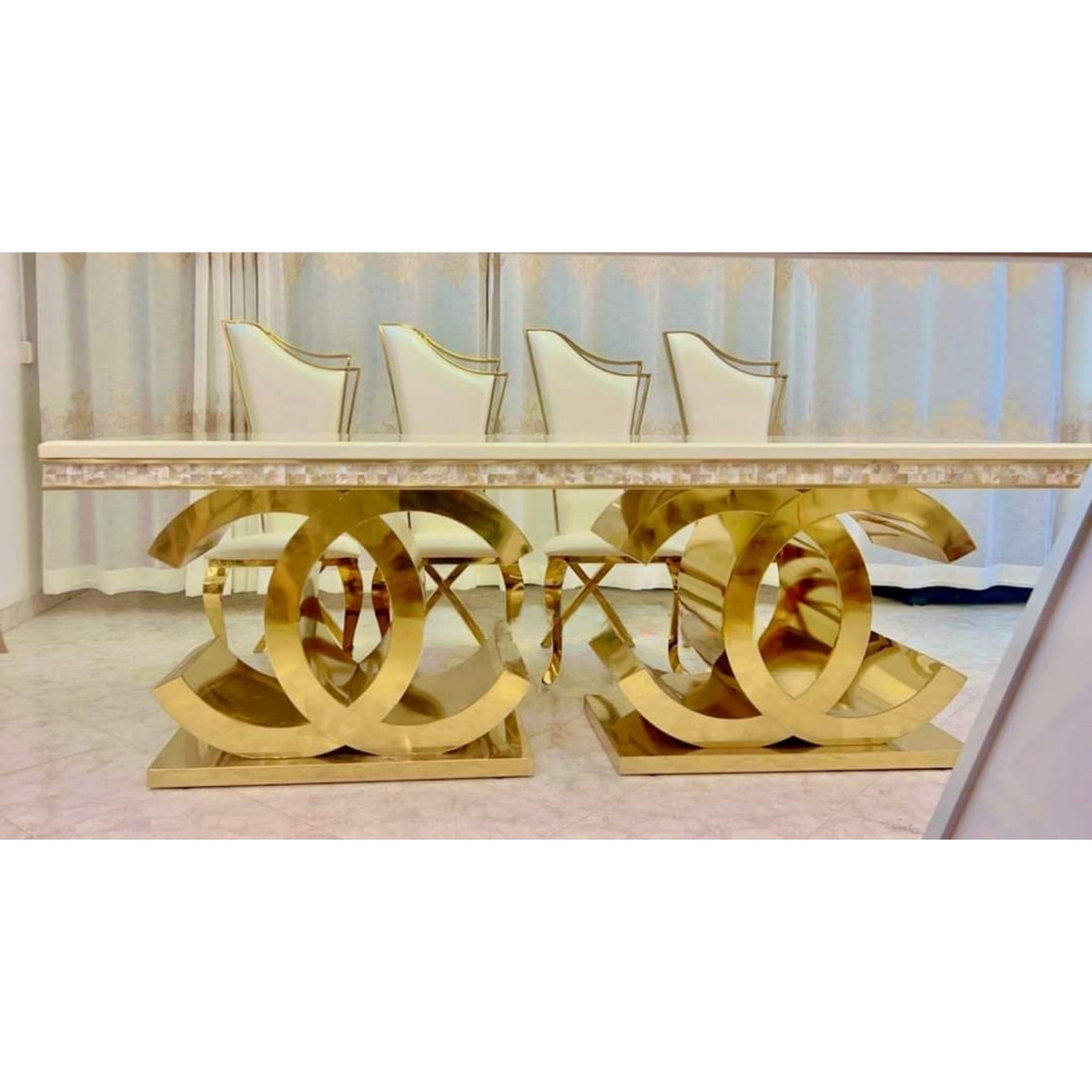 Coco Chanel Designer Table- 10/12 Seater