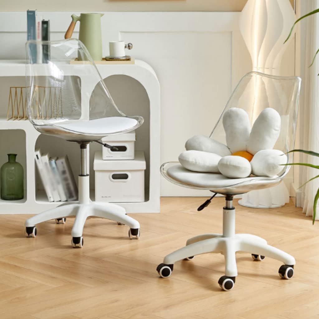 MFurn Transparent Eiffel Office Chair – Modern Ergonomic Desk Chair