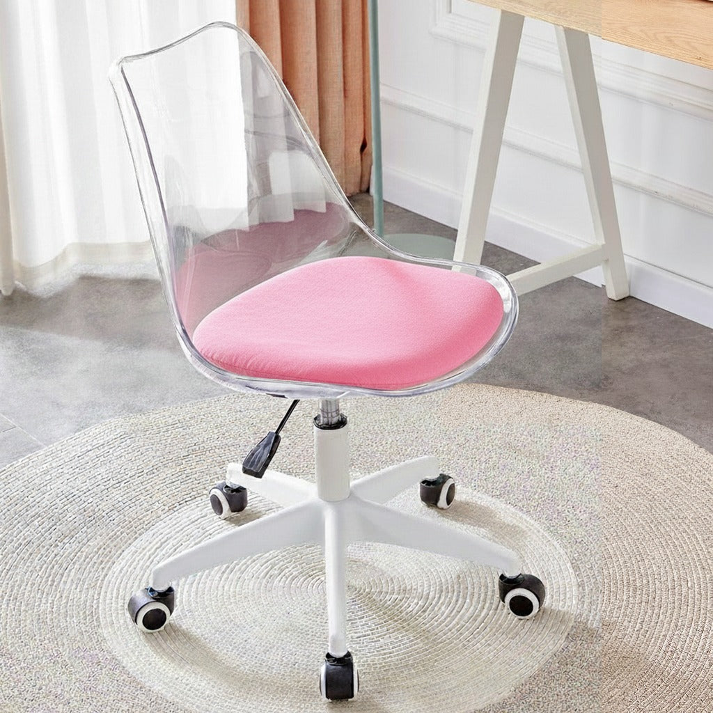MFurn Transparent Eiffel Office Chair – Modern Ergonomic Desk Chair