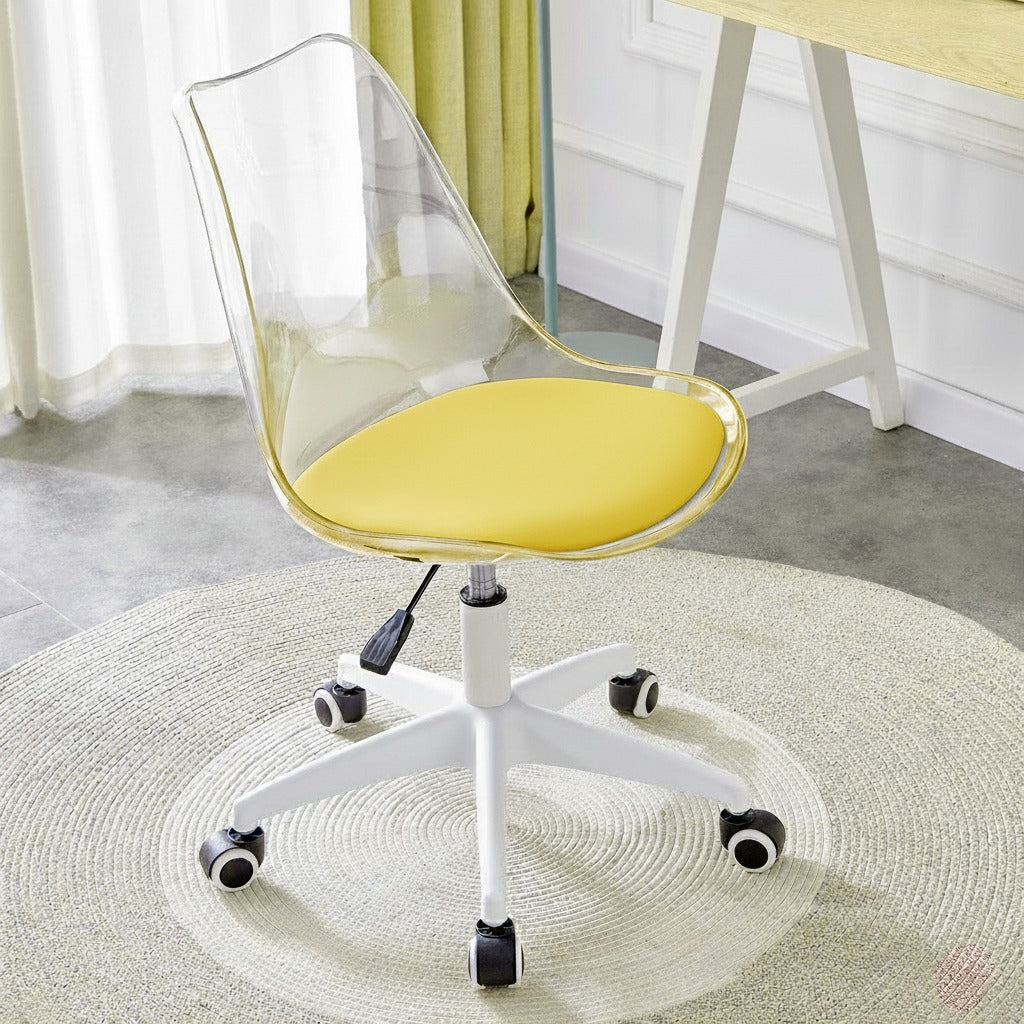 MFurn Transparent Eiffel Office Chair – Modern Ergonomic Desk Chair