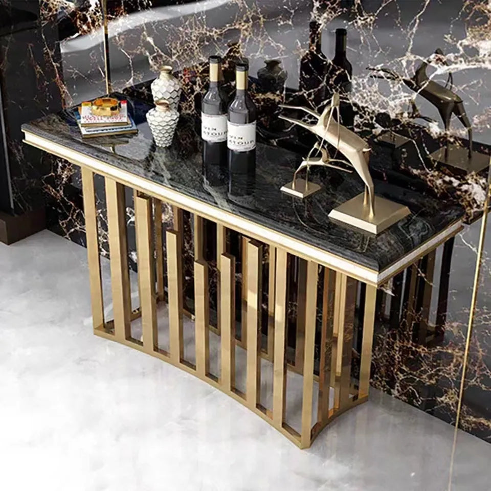 montecarlo gold marble console