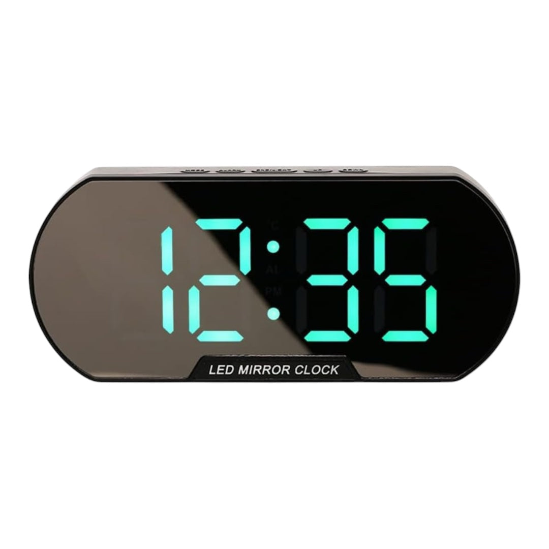 Digital LED Mirror Alarm Clock Bedside Alarm Clock Modern Minimalist Fashion Student Alarm Silent