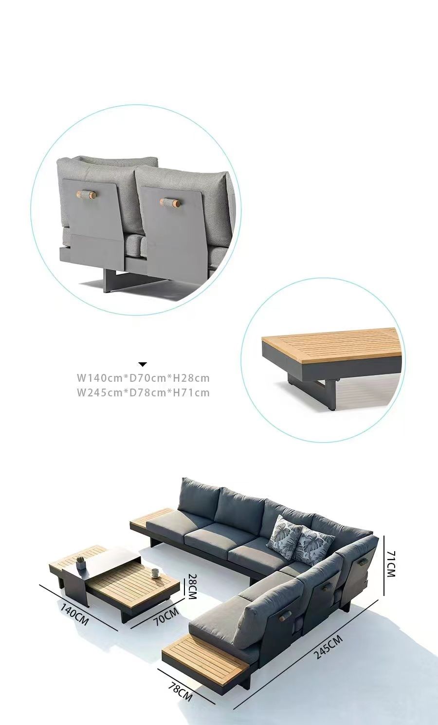 Luxury Outdoor Patio Set 4pc - Available On PreOrder Only!!