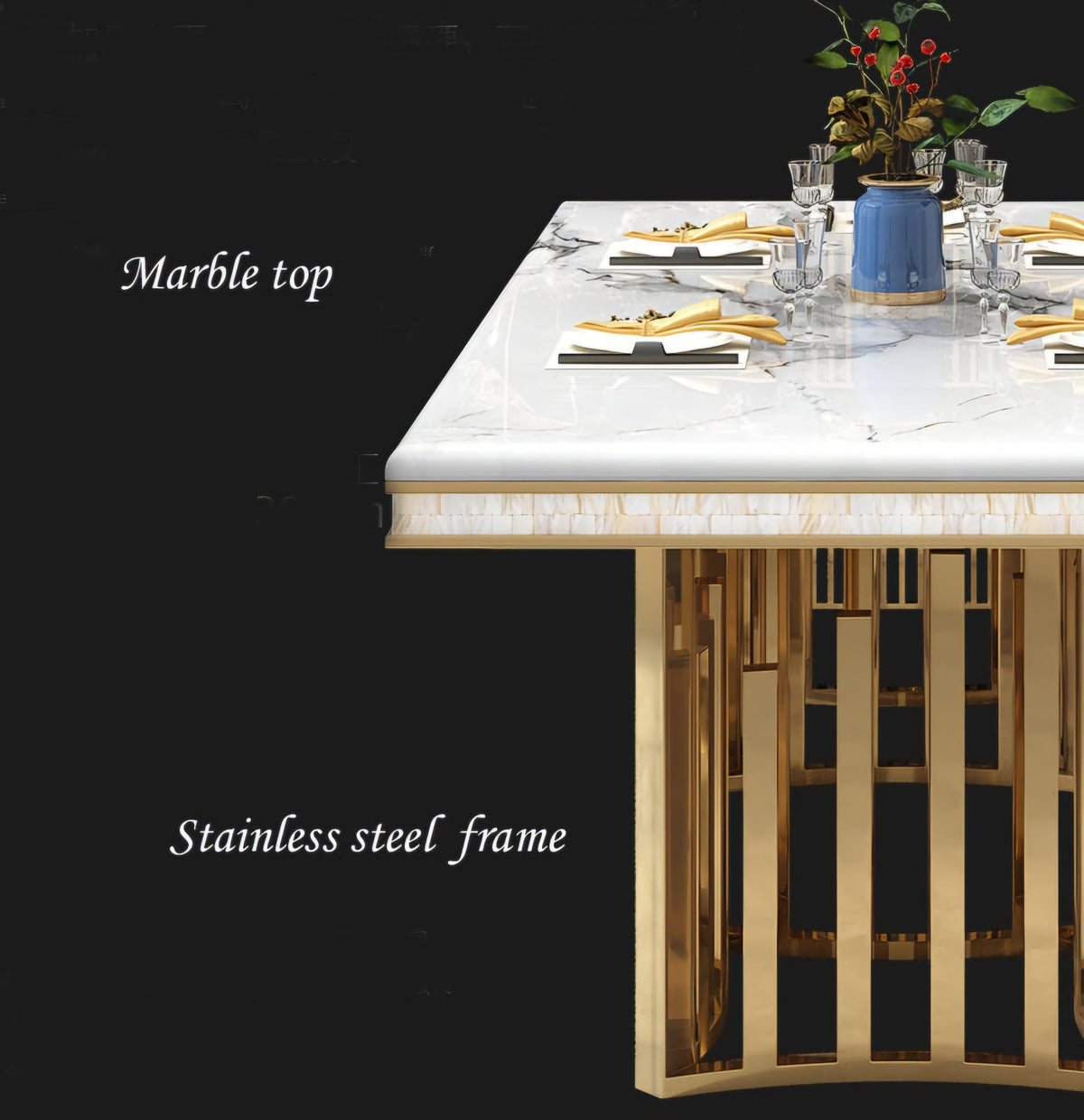 Montecarlo luxe dining table 2.4m