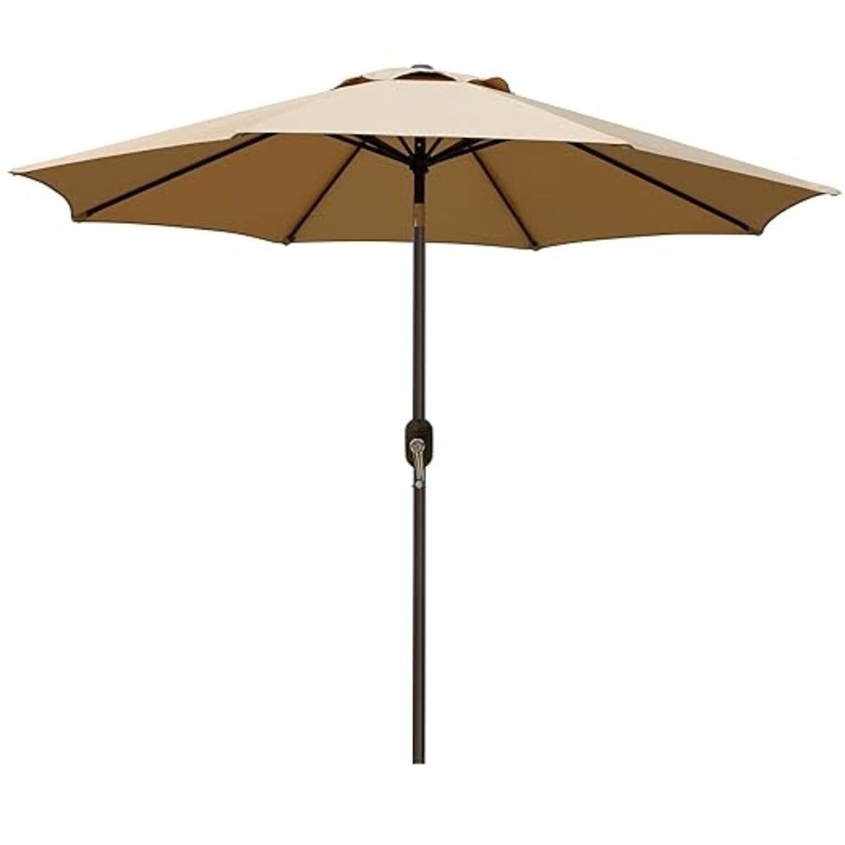 MFurn 2.7M Outdoor Garden Parasol – Patio Sun Shade Umbrella with Base