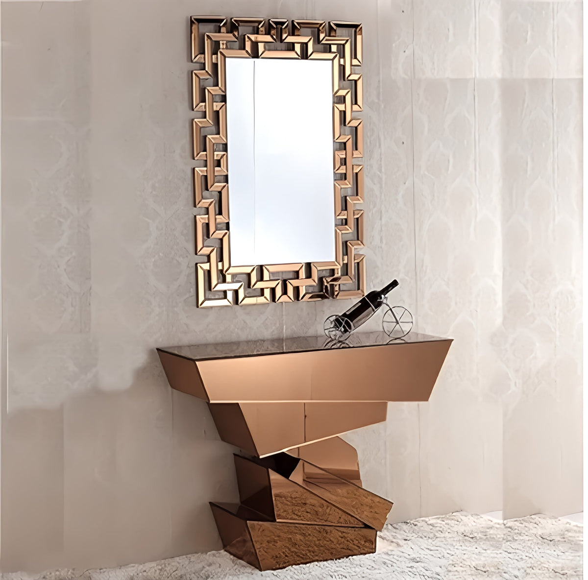 Novelle luxe console/mirror set