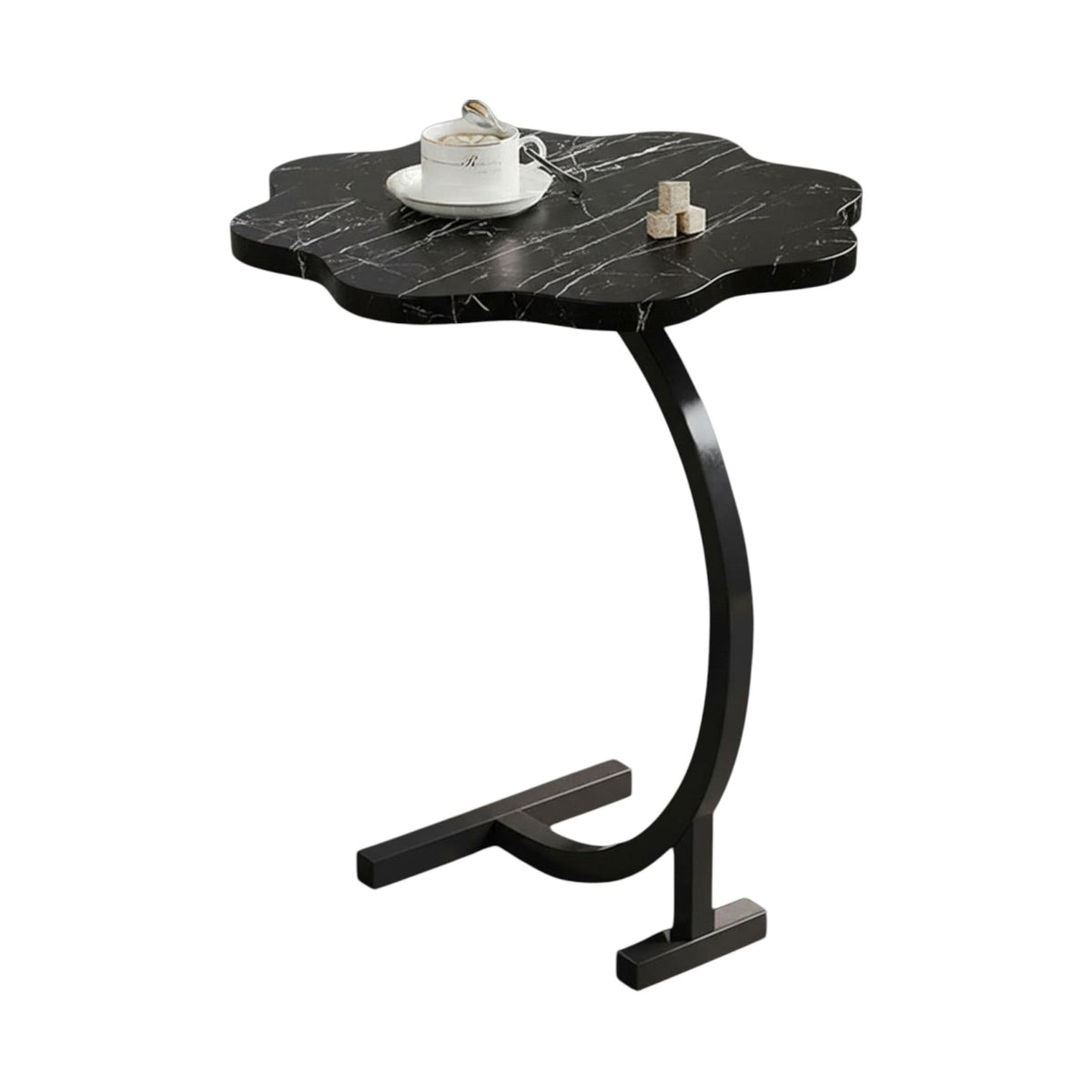 MFurn Bottomless Flower Coffee Table – C-Shaped Side Table
