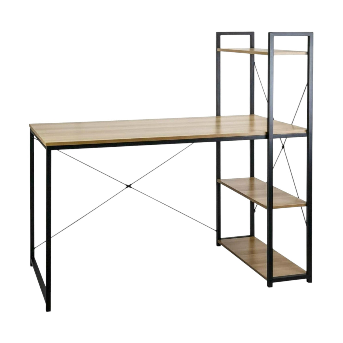 MFurn Office Desk with Side Shelves - VARIOUS COLORS