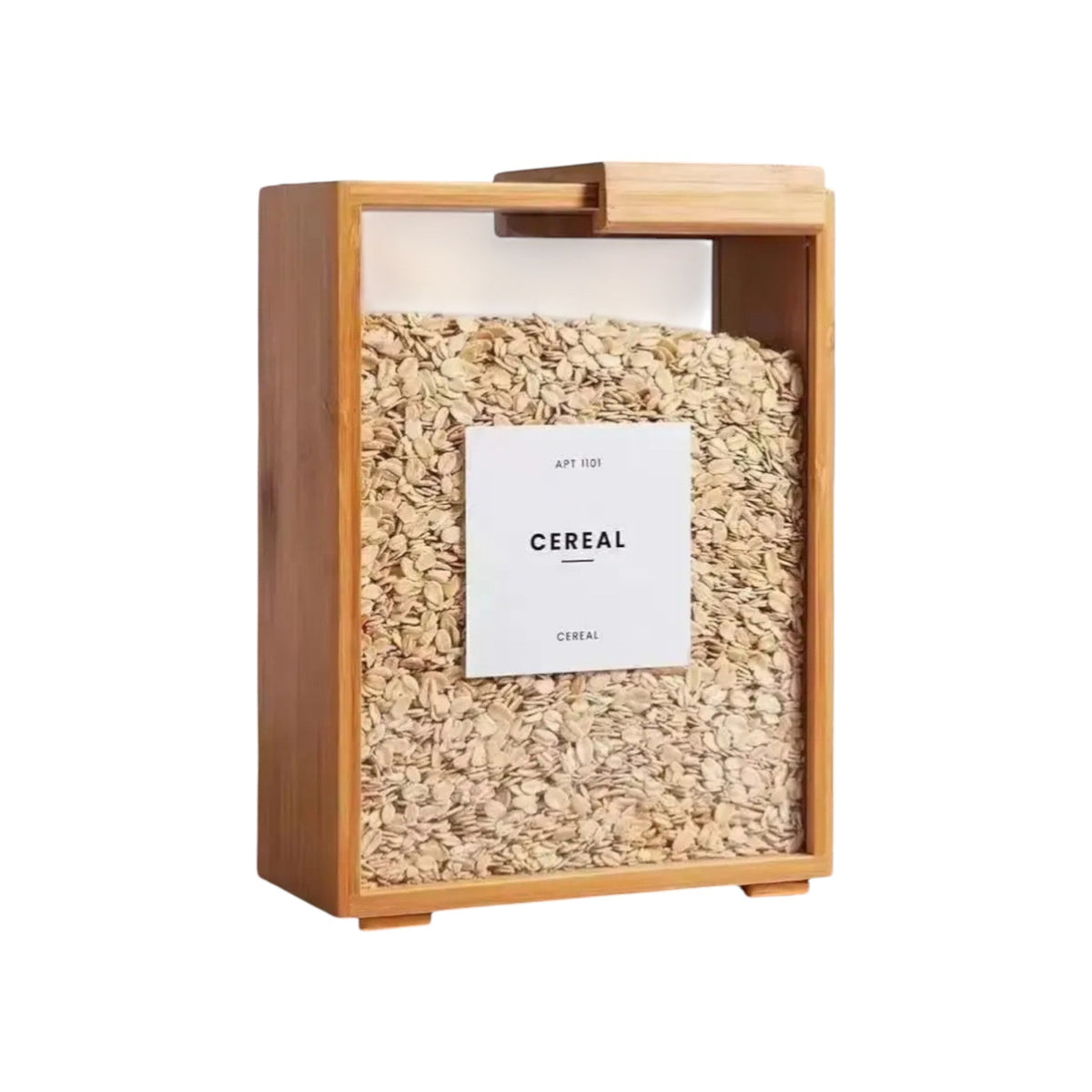 MHome Bamboo Dry Storage Container – Airtight Food Storage