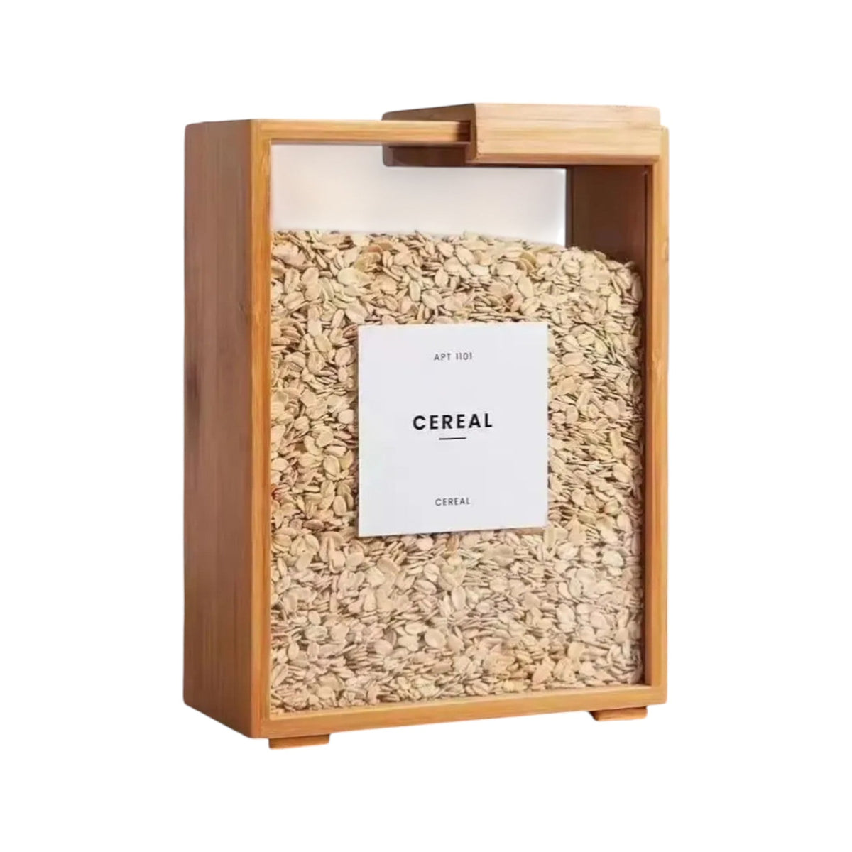 MHome Bamboo Dry Storage Container – Airtight Food Storage