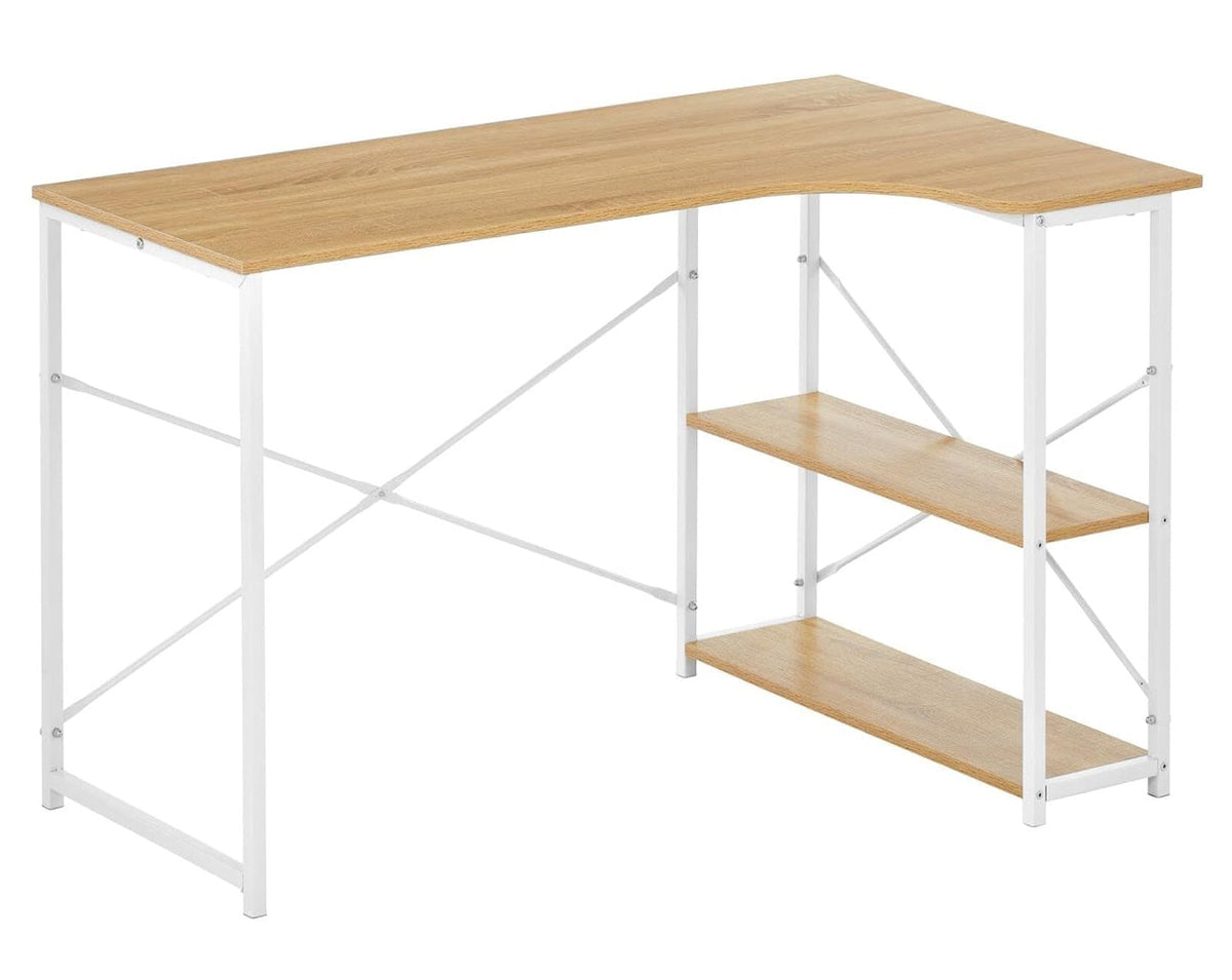 MFurn L-Shaped Foldable Computer & Gaming Desk – Corner Workstation