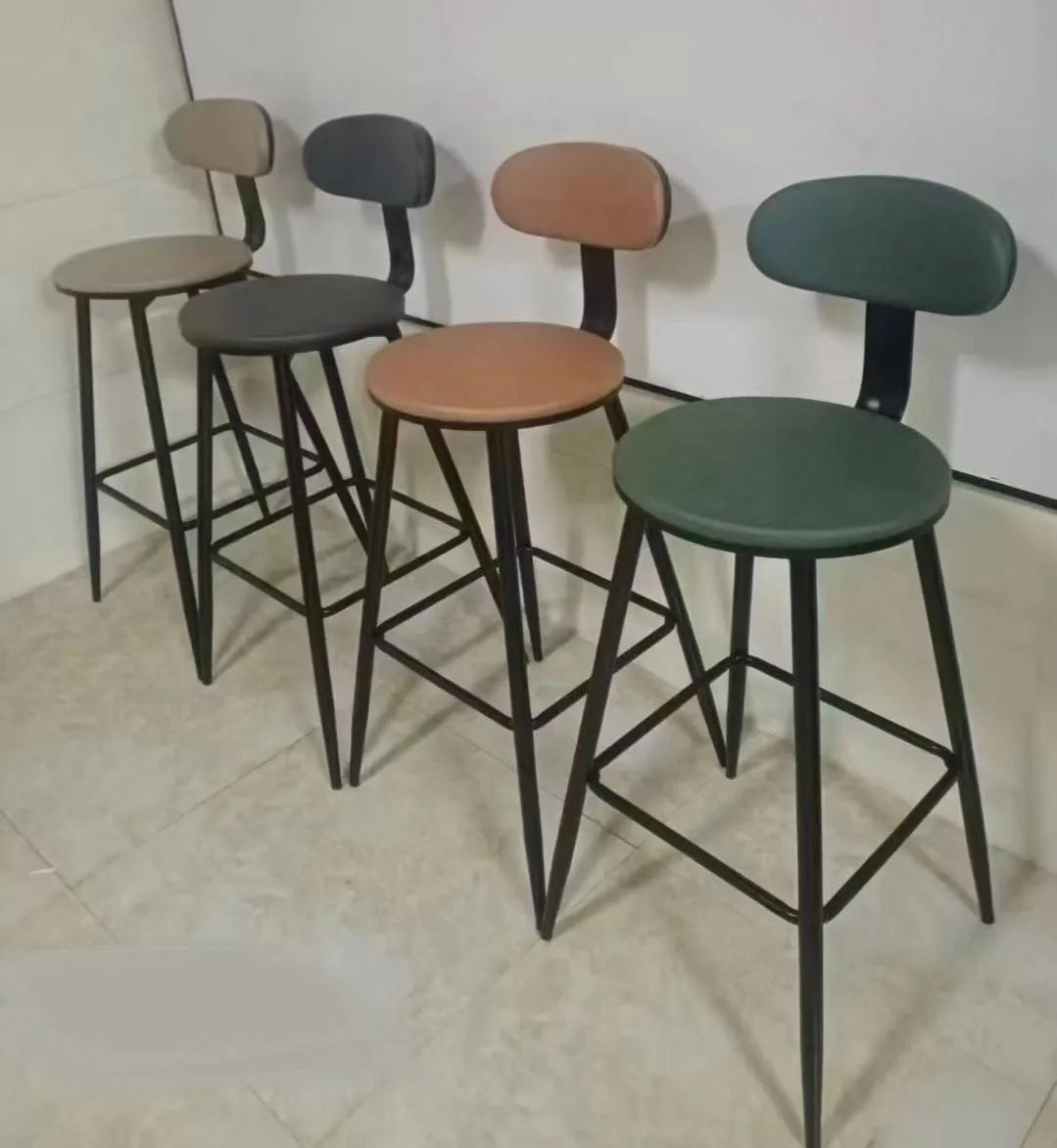 Comfortable Kitchen/Counter Backrest High Stool