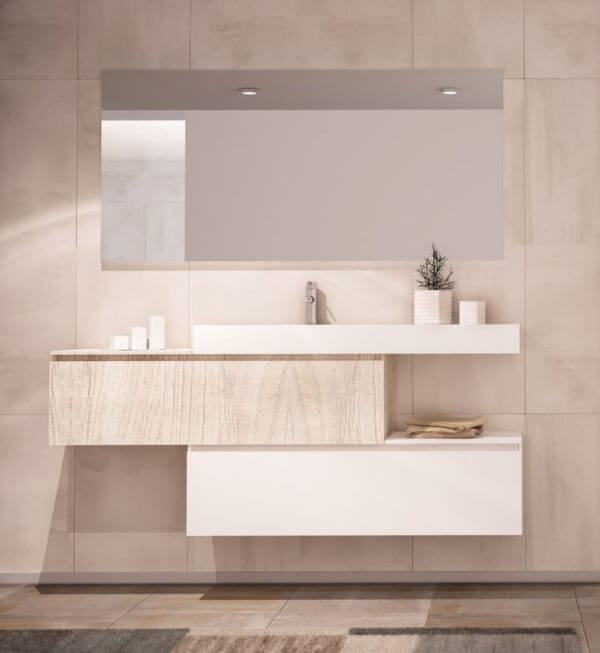 Frameless LED Mirror 160x50x3mm - Available in Cool White, Natural Light & Warm White