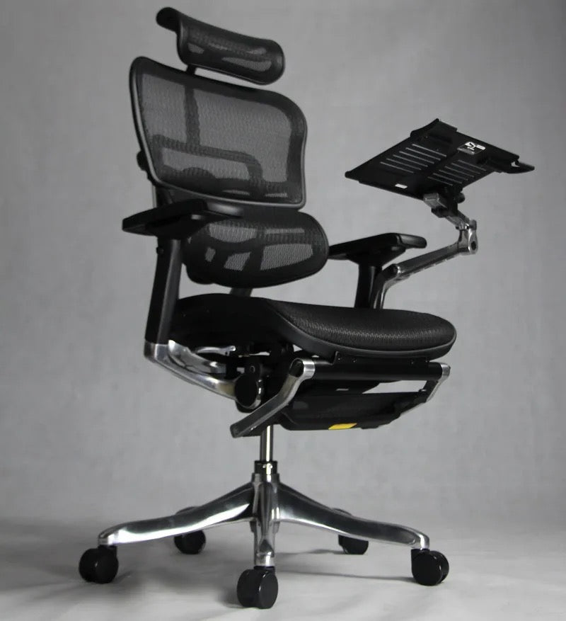 Luxury Top End Office Chair With Leg Rest & Tablet Stand Series Black. Only Available As PreOrder!