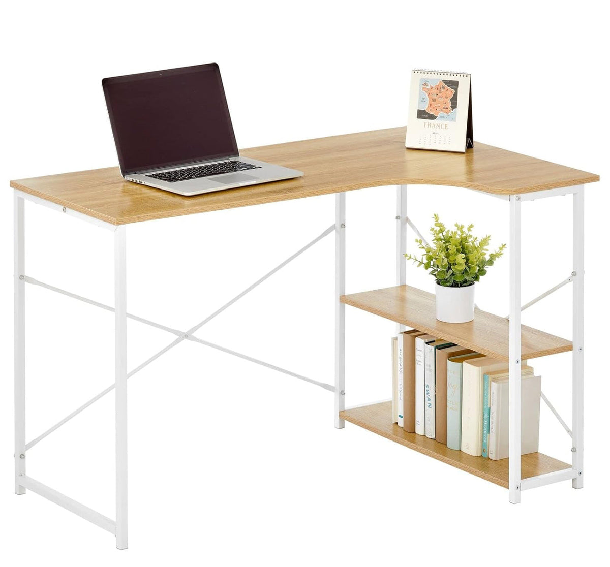 MFurn L-Shaped Foldable Computer & Gaming Desk – Corner Workstation
