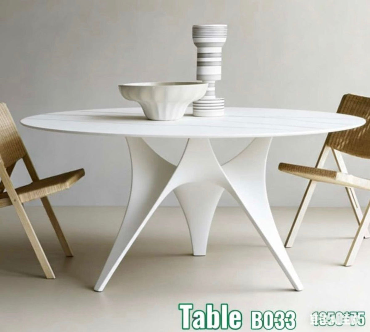 MFurn Modern Arc Round Marble Table-Various Colours Available