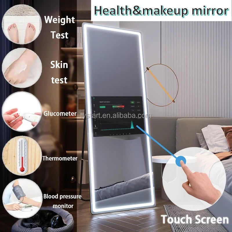 High Quality Full Length Android Mirror With Bluetooth Speaker,WiFi Waterproof Smart LED TV Mirror