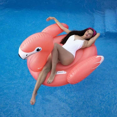 Inflatable Flamingo Beach Float 168×120 cm – Deluxe Pool & Summer Fun
