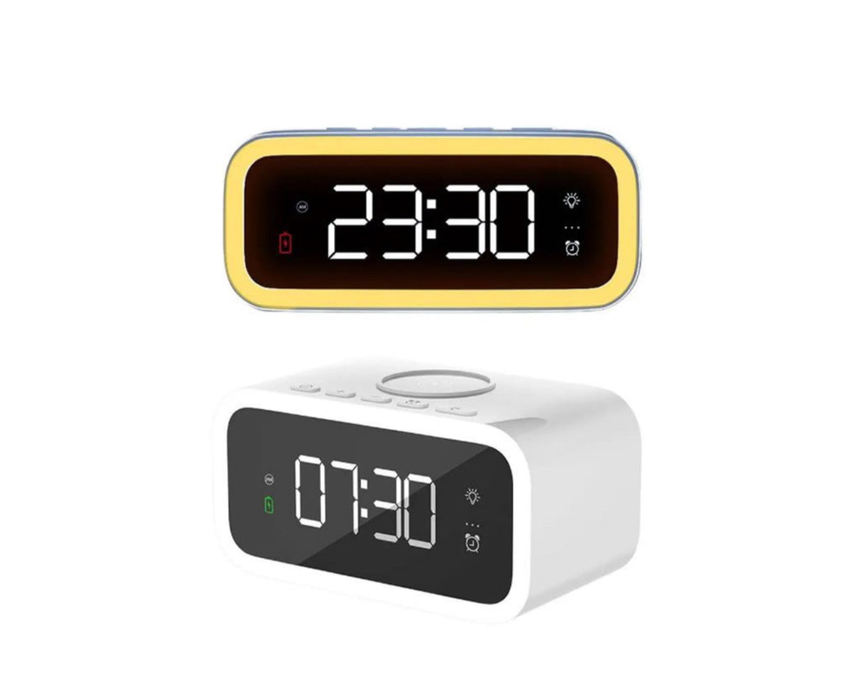 MTech Wireless Charging Smart Tabletop Alarm Clock