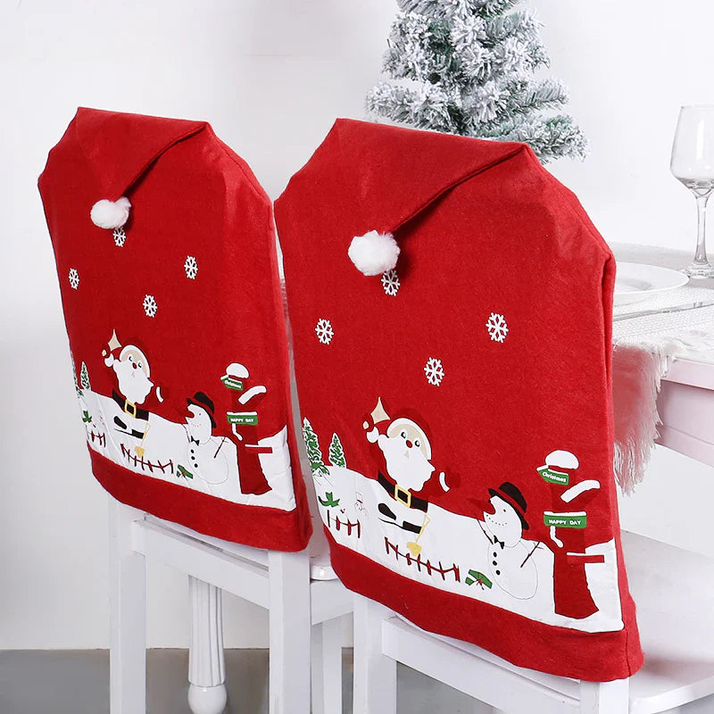 Holiday Knit Christmas Chair Back Cover Sweater