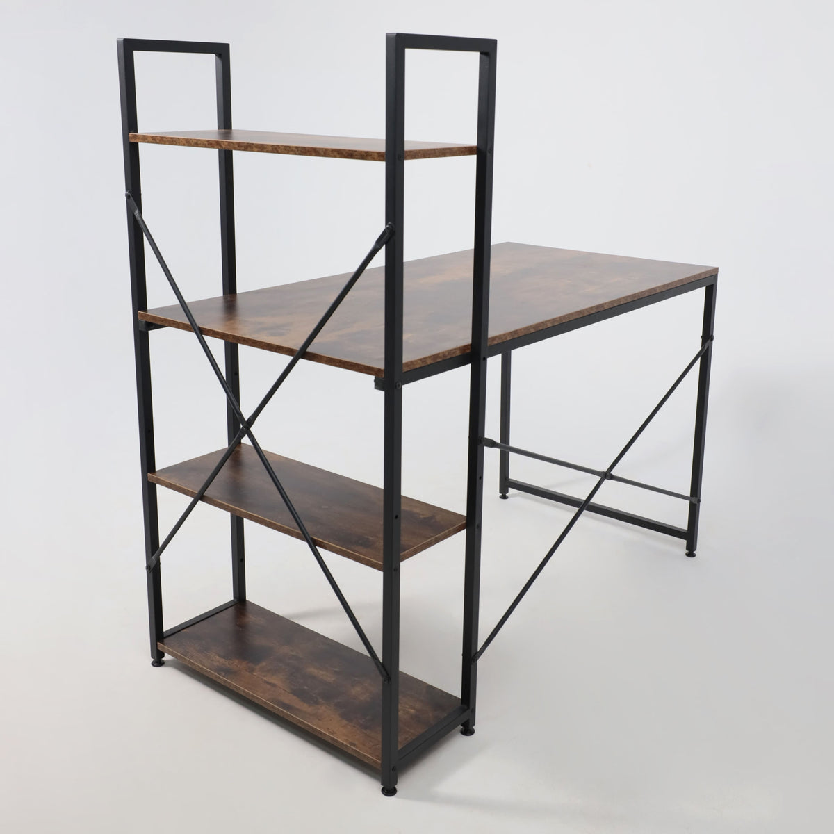 MFurn Office Desk with Side Shelves - VARIOUS COLORS