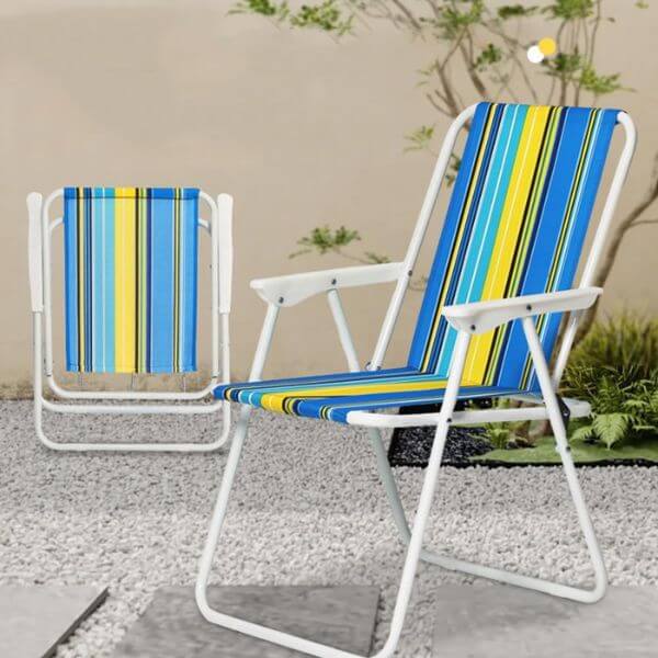 MFurn Angelo Folding Aluminium Material Outdoor Furniture Lounge Beach Chair- Various Colours