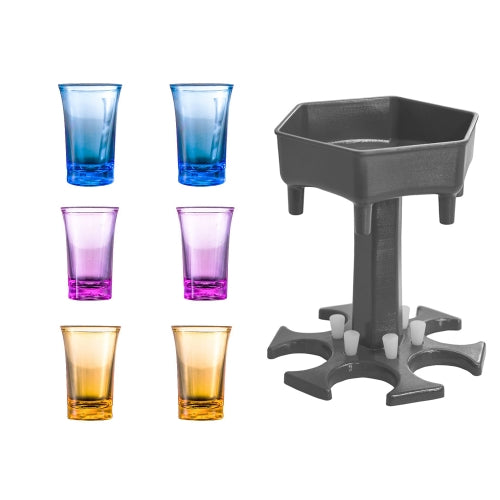 Wine Dispenser-Bar Party with 8 Glasses