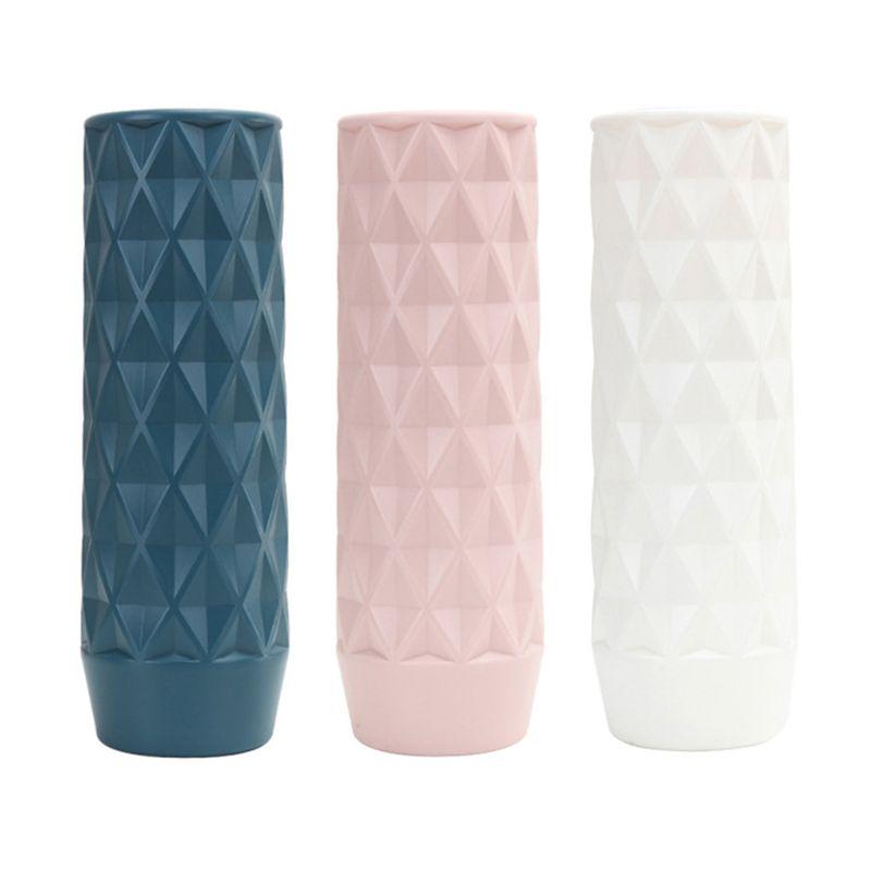 Origami Plastic Vase Imitation Ceramic Flower Pot Plants