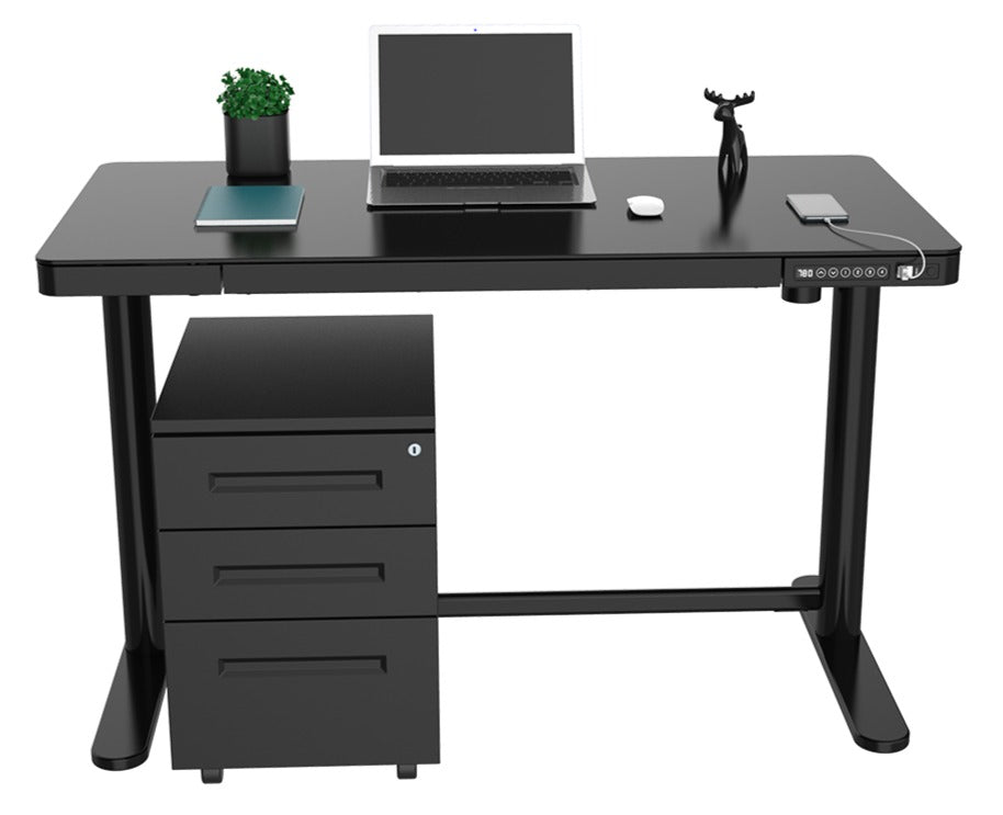 ET118-N GlassTabletop Electric Height Adjustable Standing Desk