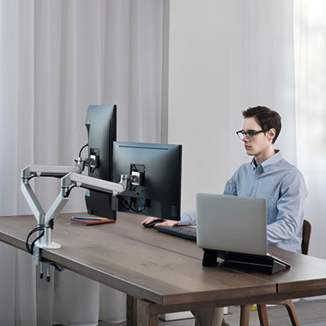 32" High Load Adjustable Desk Mount Duel Spring Monitor Arm