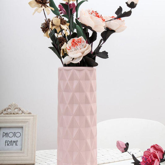 Origami Plastic Vase Imitation Ceramic Flower Pot Plants