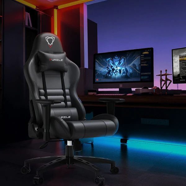 Ergonomic Gaming Chair – Racing-Style Office Chair with Lumbar Support