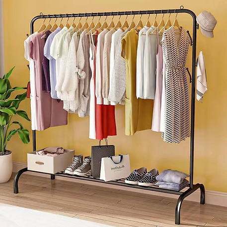 Clothing Rail With Shelf